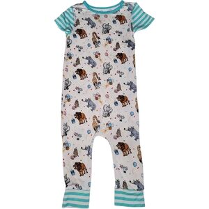 Free Birdees Birthday Party Animals Take the Cake Romper Baby 18-24 Months